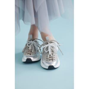 スリッポン デコラリボンパール2wayスリッポン レディース