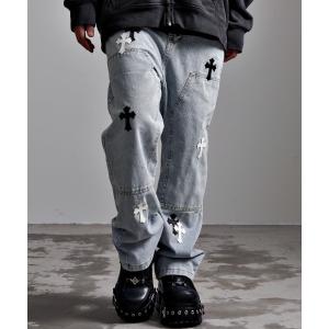 ジーンズ 「CavariA/キャバリア」クロスデニムパンツ メンズ レディース｜ZOZOTOWN Yahoo!店