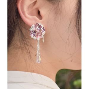 イヤリング 紫陽花モチーフイヤリング レディースの買取情報
