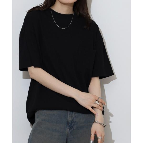 tシャツ サッカー生地 無地 ワイド 半袖Tシャツ メンズ レディース