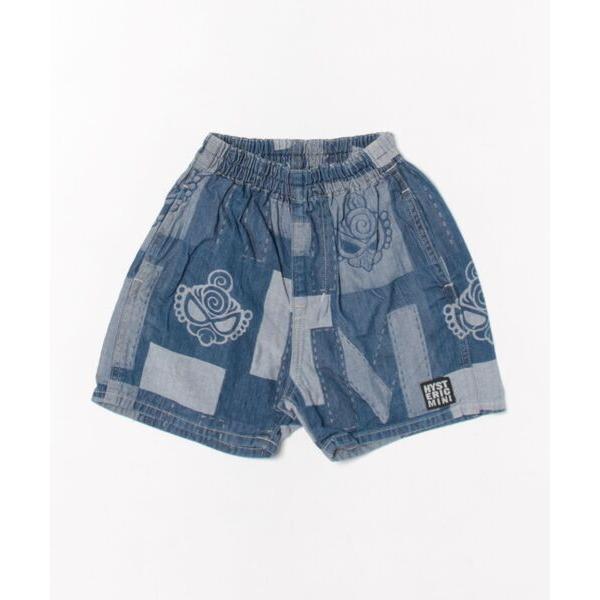 パンツ Hystericmini　PATCHWORK DENIM JQ ハーフパンツ キッズ 子供服...