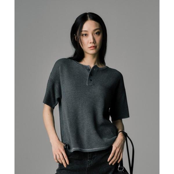 セーター ニット HENLEY NECK POLO SHIRT メンズ レディース