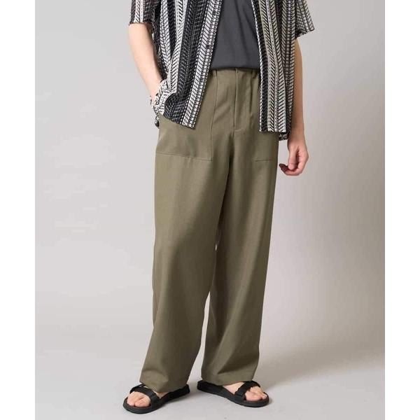 カーゴパンツ 「イージーケア/速乾/接触冷感」メランジイージーベイカーパンツ メンズ