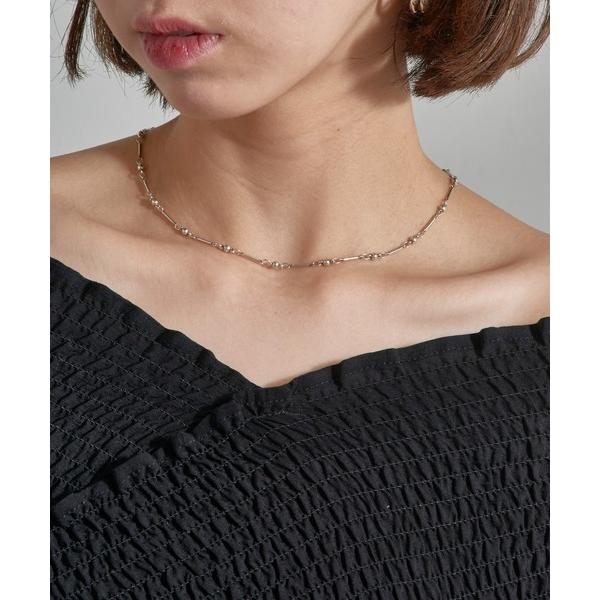 ネックレス 「PHILIPPE AUDIBERT」Garnet necklace brass sil...
