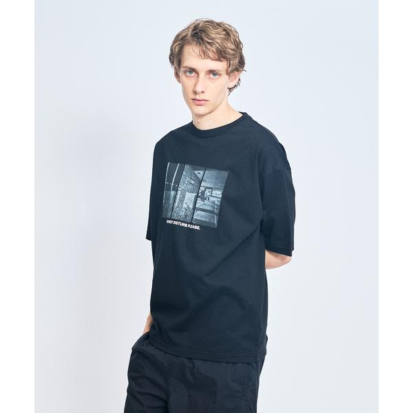tシャツ DoNotDisturb グラフィック プリント 半袖Tシャツ/オーバーサイズ/LE TR...