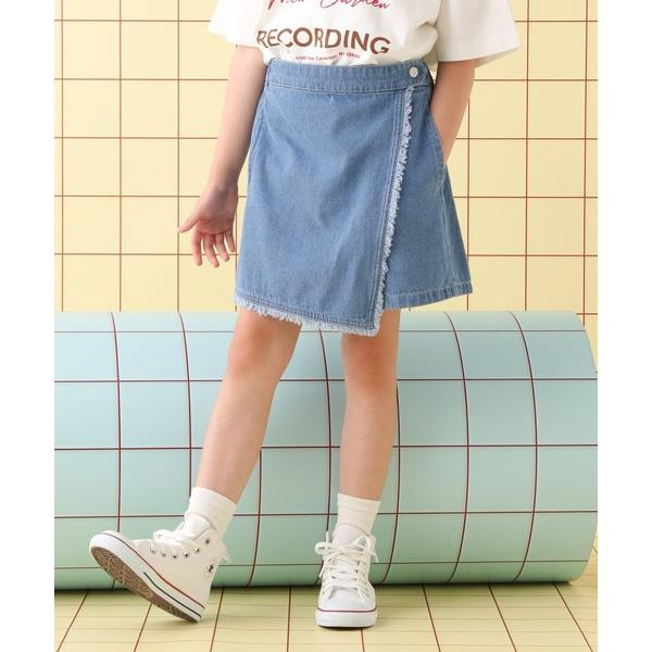 パンツ 「KIDS」デニムミニスコート　493007 キッズ 子供服 女の子