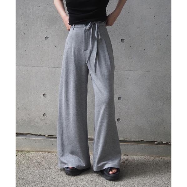 パンツ bonding double tuck wide pants /ボンディングダブルタック リ...