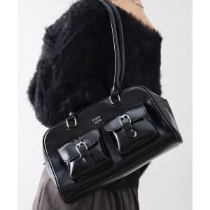 ショルダーバッグ バッグ ２ポケットショルダーバック レディース