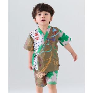 浴衣 「MOEMUSISAN X moimoln」BOYS甚平 キッズ 子供 男の子