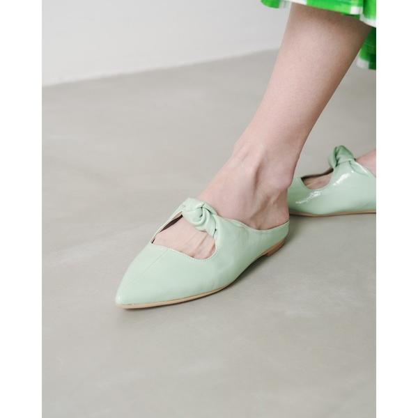 パンプス フラット ノットミュール