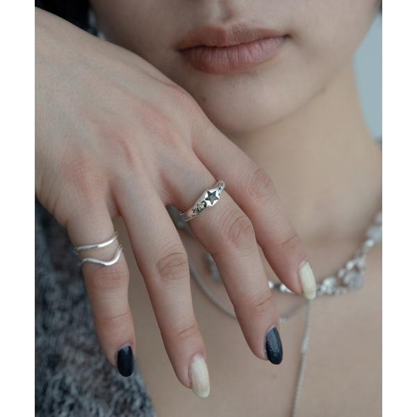 指輪 リング silver925スターフィッシュストーンリング レディース