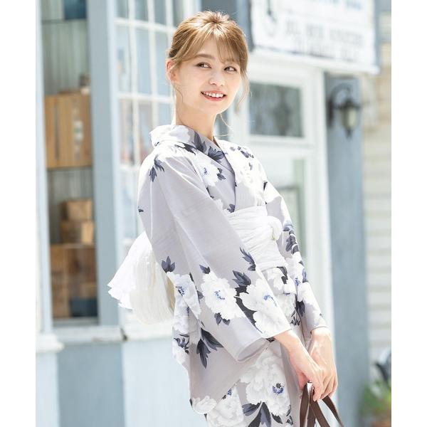 浴衣 “初心者でもプロの着姿”新二部式 セパレート浴衣3点セット（上衣・下衣・おはしょり布＋帯＋伊達...