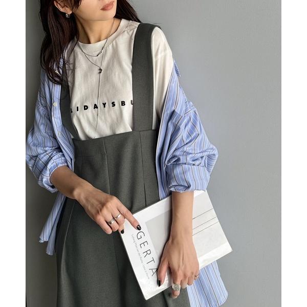 サロペット オーバーオール 楽にシルエット美人。ワンタックワイドシルエットサロペットパンツ レディー...