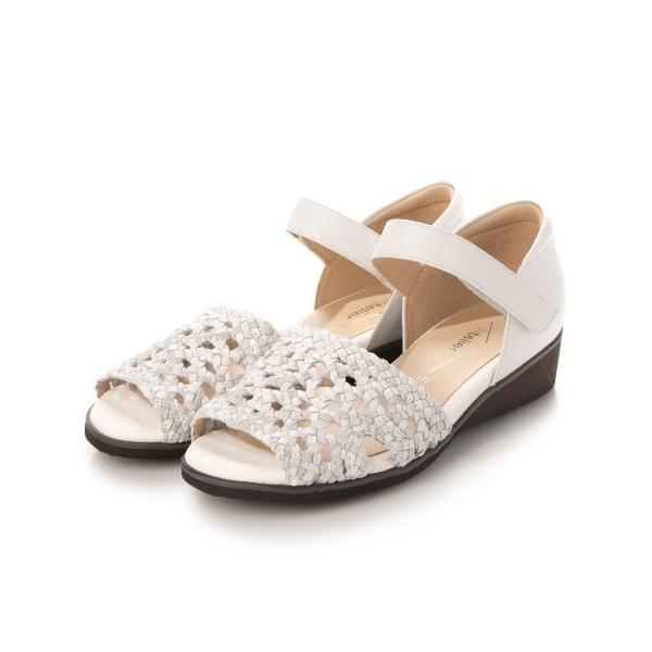 サンダル 「3E」メッシュ編みサンダル レディース