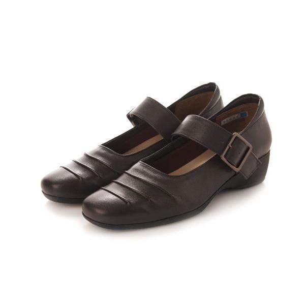 パンプス 「3E」メリージェーンラインパンプス