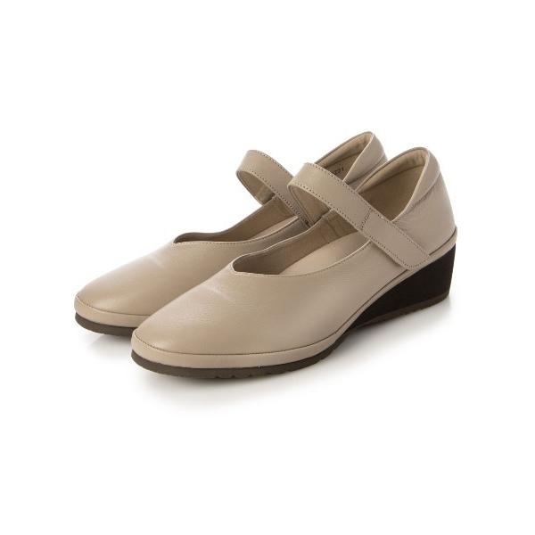 シューズ 「3E」Vカットストラップシューズ レディース