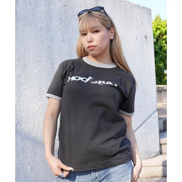 tシャツ ENAコラボTシャツ リンガーロゴtシャツ 綿100% リンガーT カットソー 半袖 レデ...