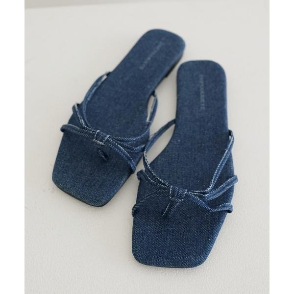 サンダル ノットストラップトングサンダル レディース