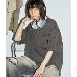 tシャツ ヴィンテージ加工 ワンポイント刺繍 カットオフ半袖スウェット メンズ レディース