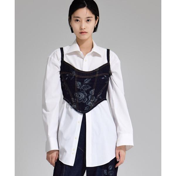 「FETICO/フェティコ」「STUDIOUS別注」ROSE DENIM BUSTIER レディース