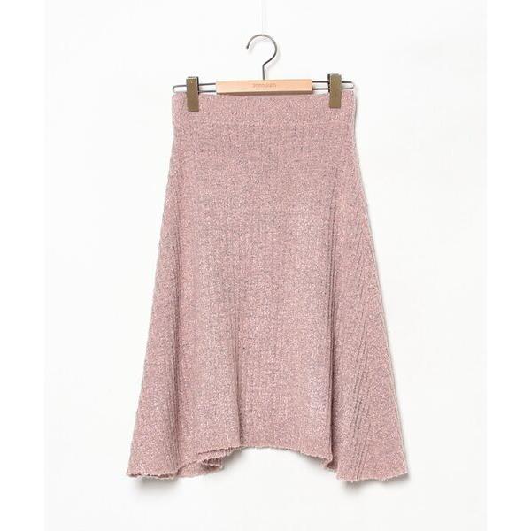 「LILY BROWN」 ニットスカート FREE ピンク レディース