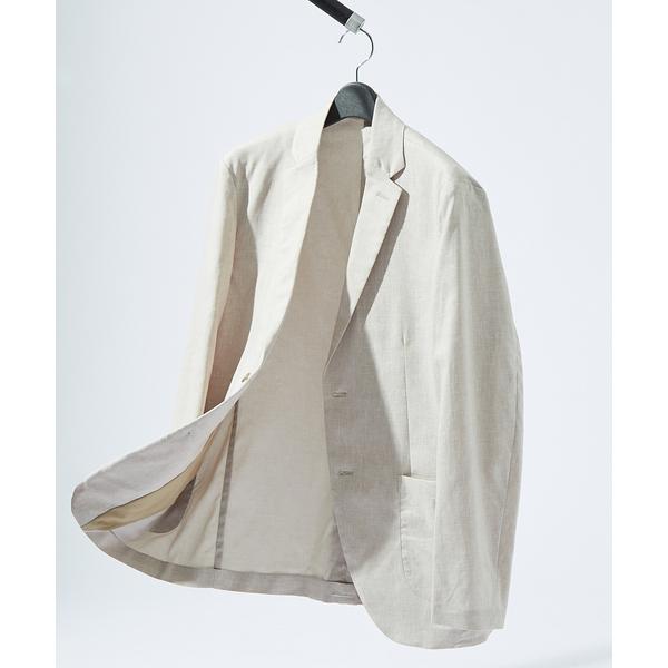 ジャケット テーラードジャケット 「セットアップ対応」ソロストレッチリネン ライトジャケット / サ...