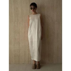 ワンピース 「JAPAN FABRIC」リンクルアセテートサテンワンピース「2025summer catalog item」