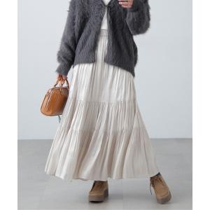 スカート シャイニーティアードスカート