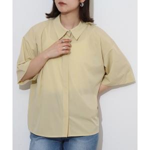 ブラウス シャツ hunch 接触冷感 バックタックシャツ レディースの商品画像