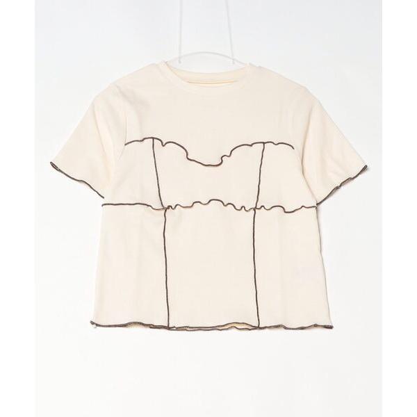 tシャツ カットリブ配色メロープルオーバー レディース