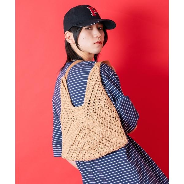 ハンドバッグ an meets zakka クロシェニットレトロハンドバッグ