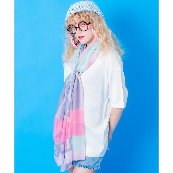 スカーフ バンダナ an meets zakka レトロアートパターン大判スカーフ(75cm×175...