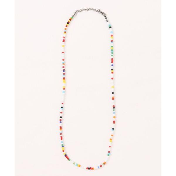ネックレス an meets zakka ヒッピーテイストレトロアクリルビーズネックレス(50cm)...