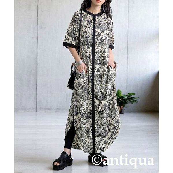 ワンピース トワルジュイ柄ワンピース