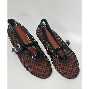 サンダル メッシュフラットシューズ レディースの商品画像