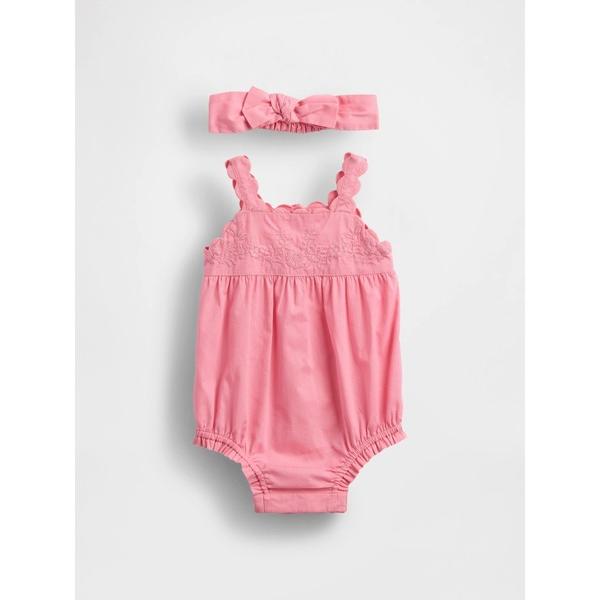 セットアップ 刺しゅう バブル ショートオールセット (ベビー) キッズ 子供服 男の子 女の子