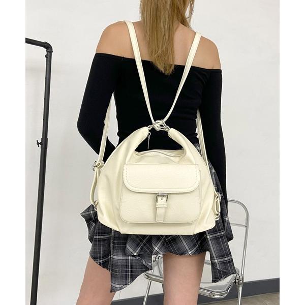 トートバッグ 3WAYステッチトートバッグ レディース