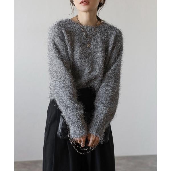 「Bonjour Sagan」 「ANDSEARCH」ニットカーディガン FREE ダークグレー レ...