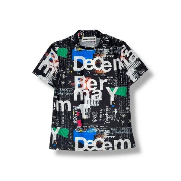 tシャツ Graffiti mock neck shirt メンズ レディース