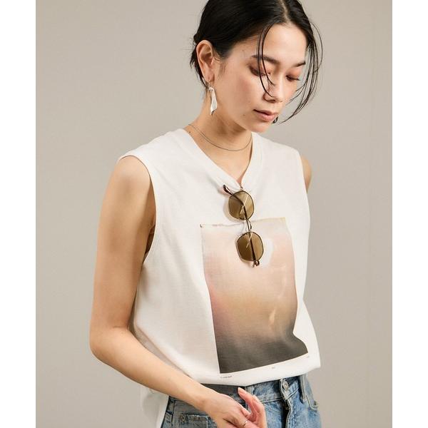 タンクトップ ノースリーブ Yasuko Hirano / 平野泰子 ARTプリントノースリーブT ...