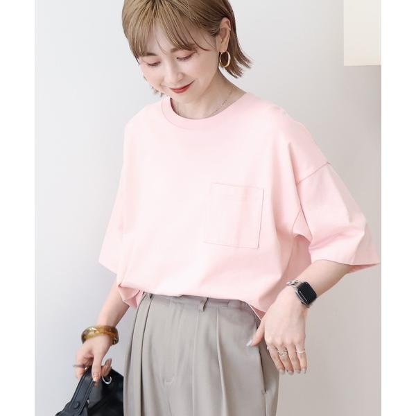 tシャツ ポケット付きボックスTシャツ レディース