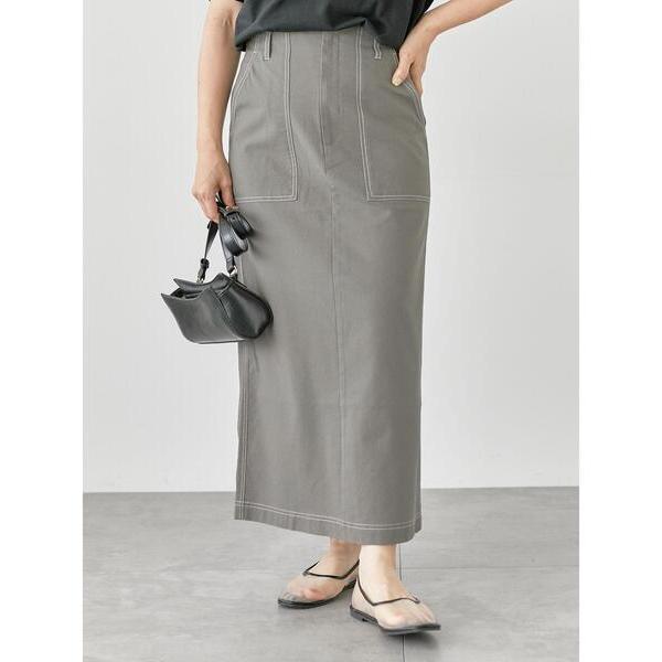 スカート 配色ステッチスカート「2025summer catalog item」