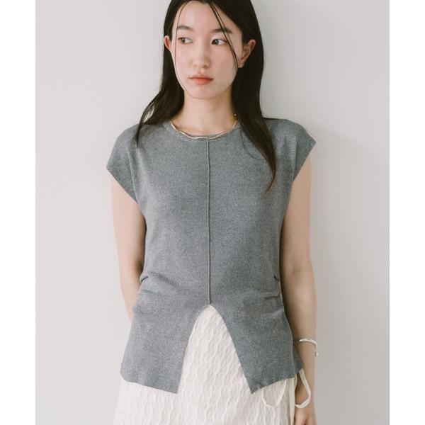 ニット セーター サイドタックスリットトップス レディース