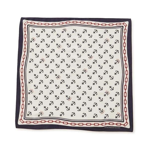 スカーフ バンダナ CHAIN＆ANCHOR コットンバンダナ メンズ