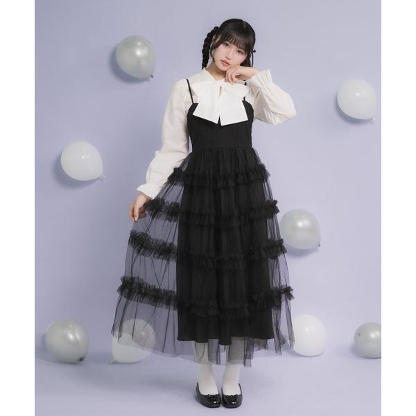 「DearMyLoveRose」 サロペットスカート LARGE ブラック レディース