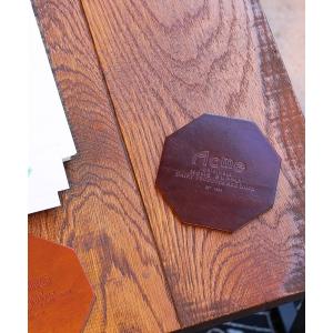 タンブラー レディース LEATHER COASTER DBR