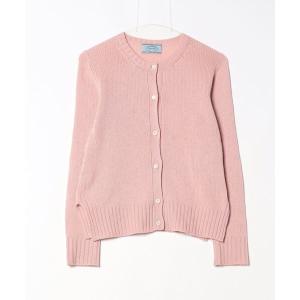 「PRADA」 ニットカーディガン 38 ピンク レディース