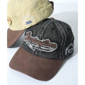 キャップ 帽子 「Starting Over/スターティングオーバー」EMBROIDERED PATCH PIGMENT DENIM CAP メンズ