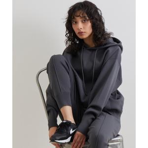 「NERGY」 ニットパーカー FREE チャコールグレー レディース