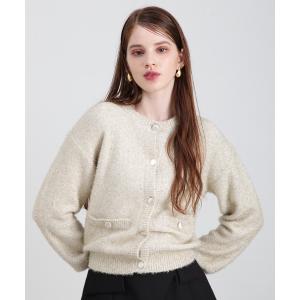 「PINKY&DIANNE」 ニットカーディガン 38 ゴールド レディース